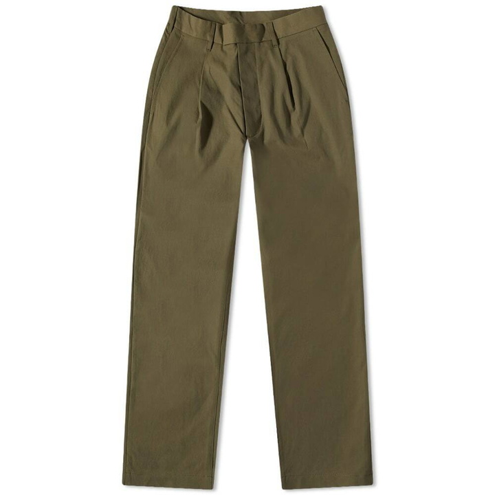 Photo: Fred Perry Men's Tapered Trouser in Uniform Green