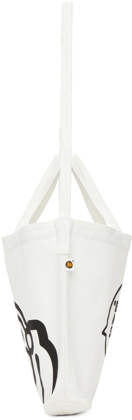 BAPE White Milo Baby Shoulder Eco Canvas Tote A Bathing Ape