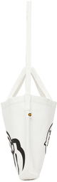 BAPE White Milo Baby Shoulder Eco Canvas Tote