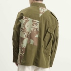 NOMARHYTHM TEXTILE Men's x Needles Rebuild Coverall Jacket in Olive X Camo