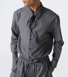 Saint Laurent Striped cotton poplin shirt