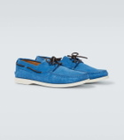 Kiton Suede boat shoes