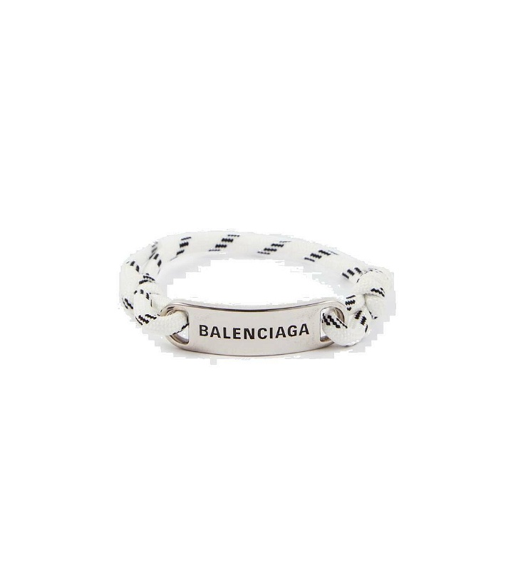 Photo: Balenciaga Plate logo bracelet
