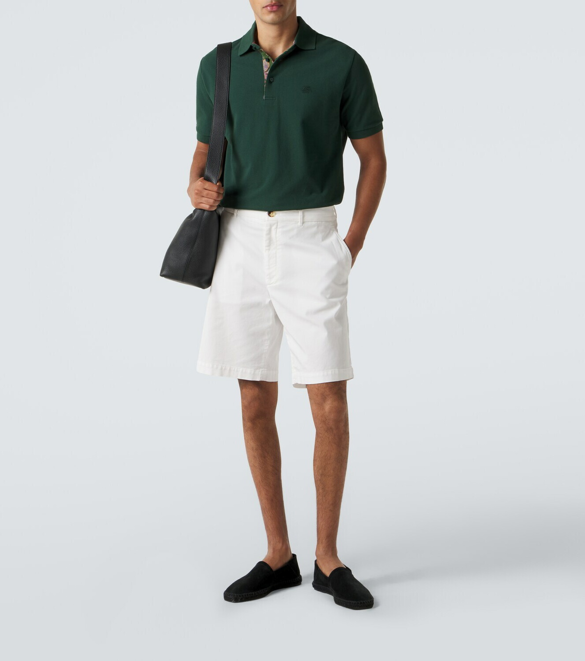 Etro Pegaso cotton piqué polo shirt