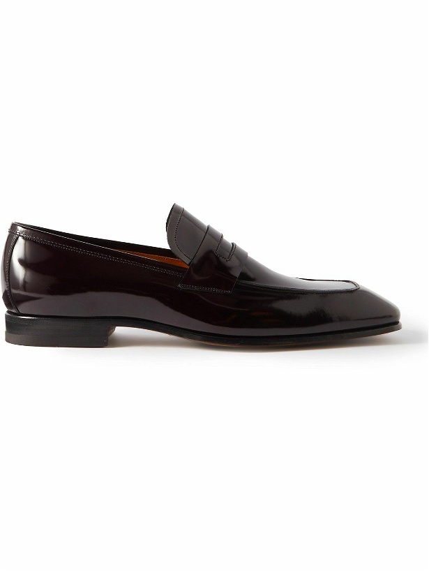 Photo: TOM FORD - Bailey Patent-Leather Penny Loafers - Brown