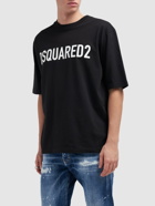 DSQUARED2 - Loose Fit Logo Printed Cotton T-shirt