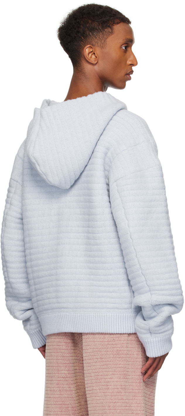 Isa Boulder SSENSE Exclusive Blue Michelin Stripe Hoodie