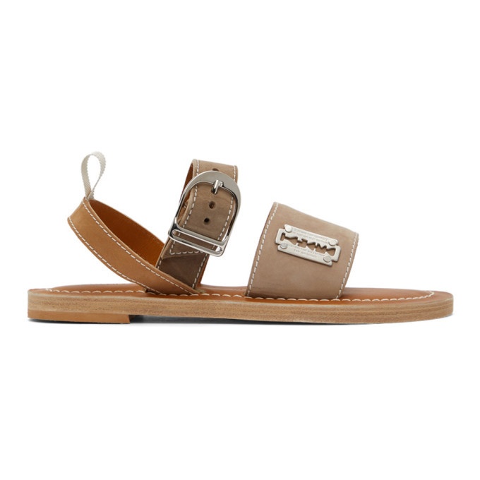 Photo: Tanaka Taupe K. Jacques Edition Suede Sandals