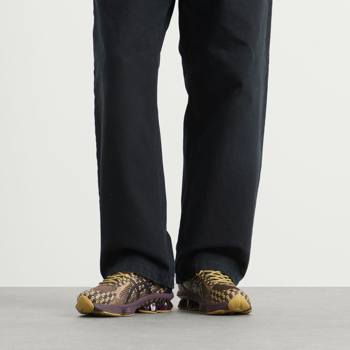 Asics US7-S Gel-Kenetic Fluent Sneakers in Beniimo Purple/Lemongrass