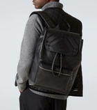 Burberry Burberry Check leather backpack