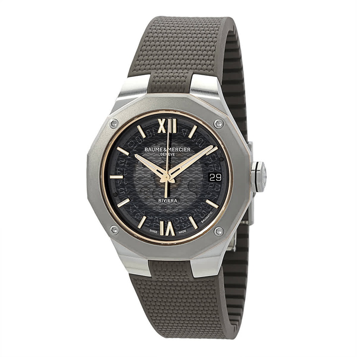 Photo: Baume et Mercier Riviera 1020 Automatic Smokey Grey Dial Unisex Watch M0A10720