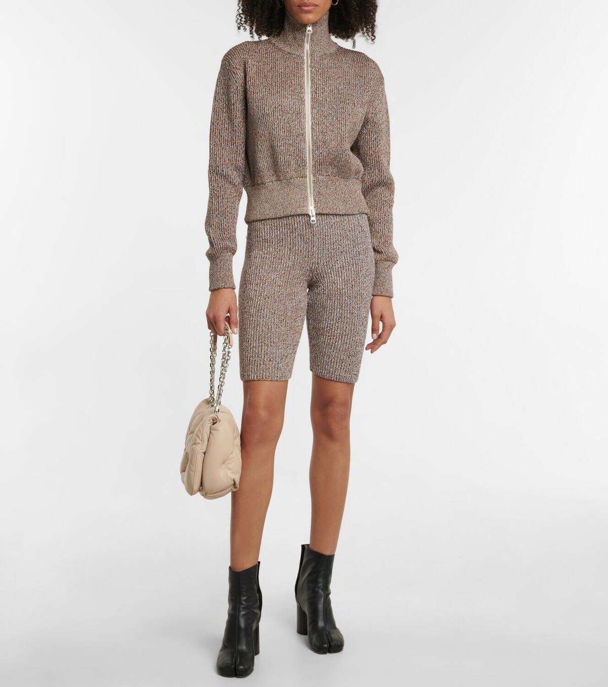 MM6 Maison Margiela - Ribbed-knit biker shorts MM6 Maison Margiela