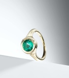 Octavia Elizabeth Lenny 18kt gold ring with emerald