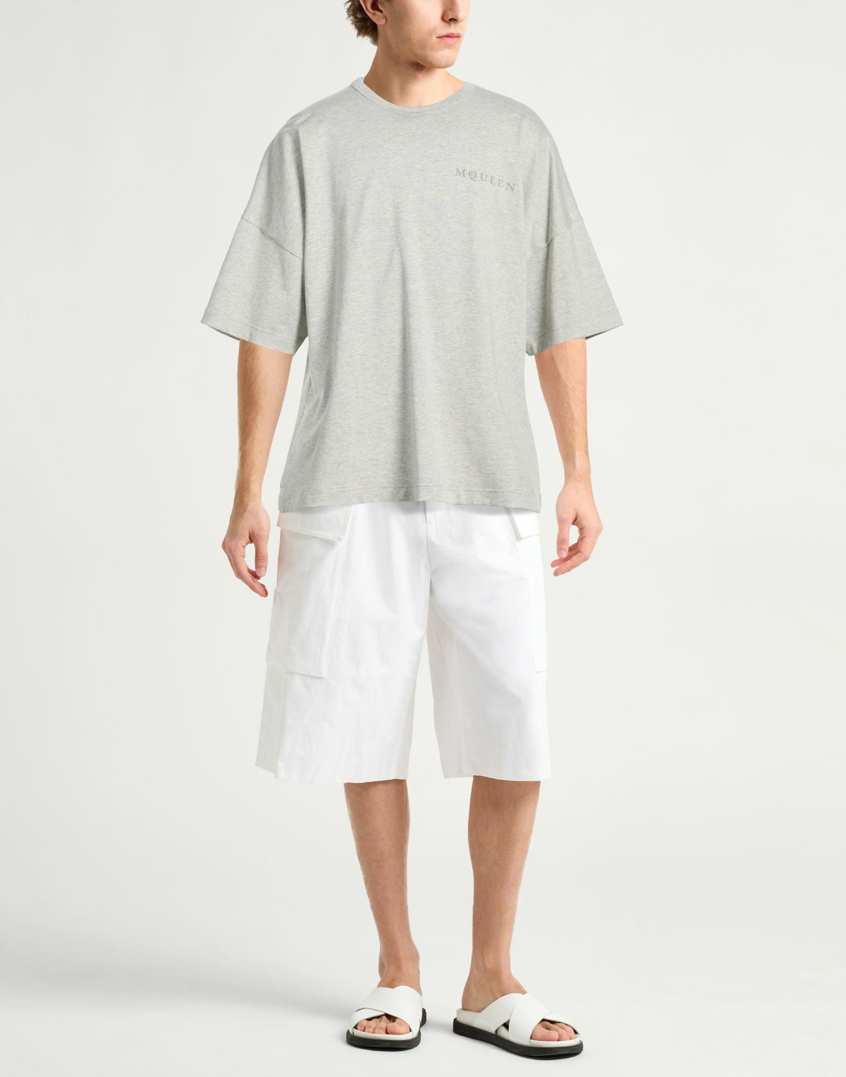 Mcqueen Mens T-shirt Light in Grey