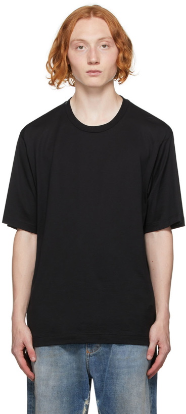 Photo: Dolce & Gabbana Black Cotton T-Shirt