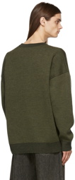 Acne Studios Khaki Wool Jersey Sweatshirt