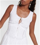 LoveShackFancy Ceronne lace-trimmed cotton minidress