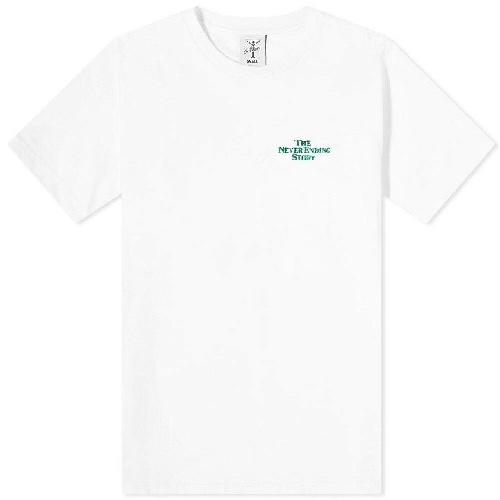 Photo: Alltimers Men's Embroidered Never Ending Story T-Shirt in White