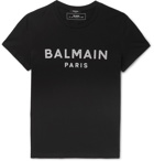 Balmain - Slim-Fit Logo-Appliquéd Cotton-Jersey T-Shirt - Black