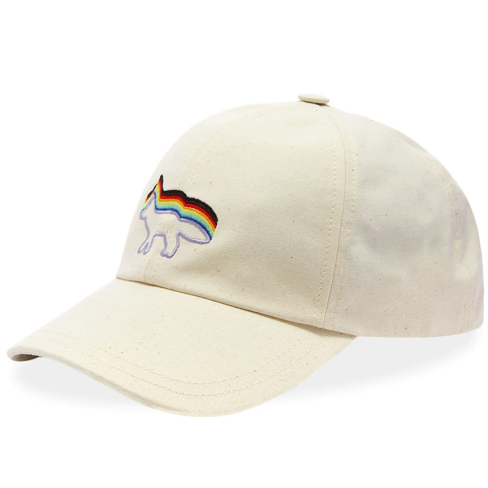 Maison Kitsune x Trevor Project Rainbow Fox 6 Panel Cap Maison Kitsune