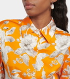 Erdem - Lillia floral satin blouse