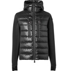 Moncler Grenoble - Panelled Neoprene, Stretch-Knit and Quilted Shell Down Jacket - Black