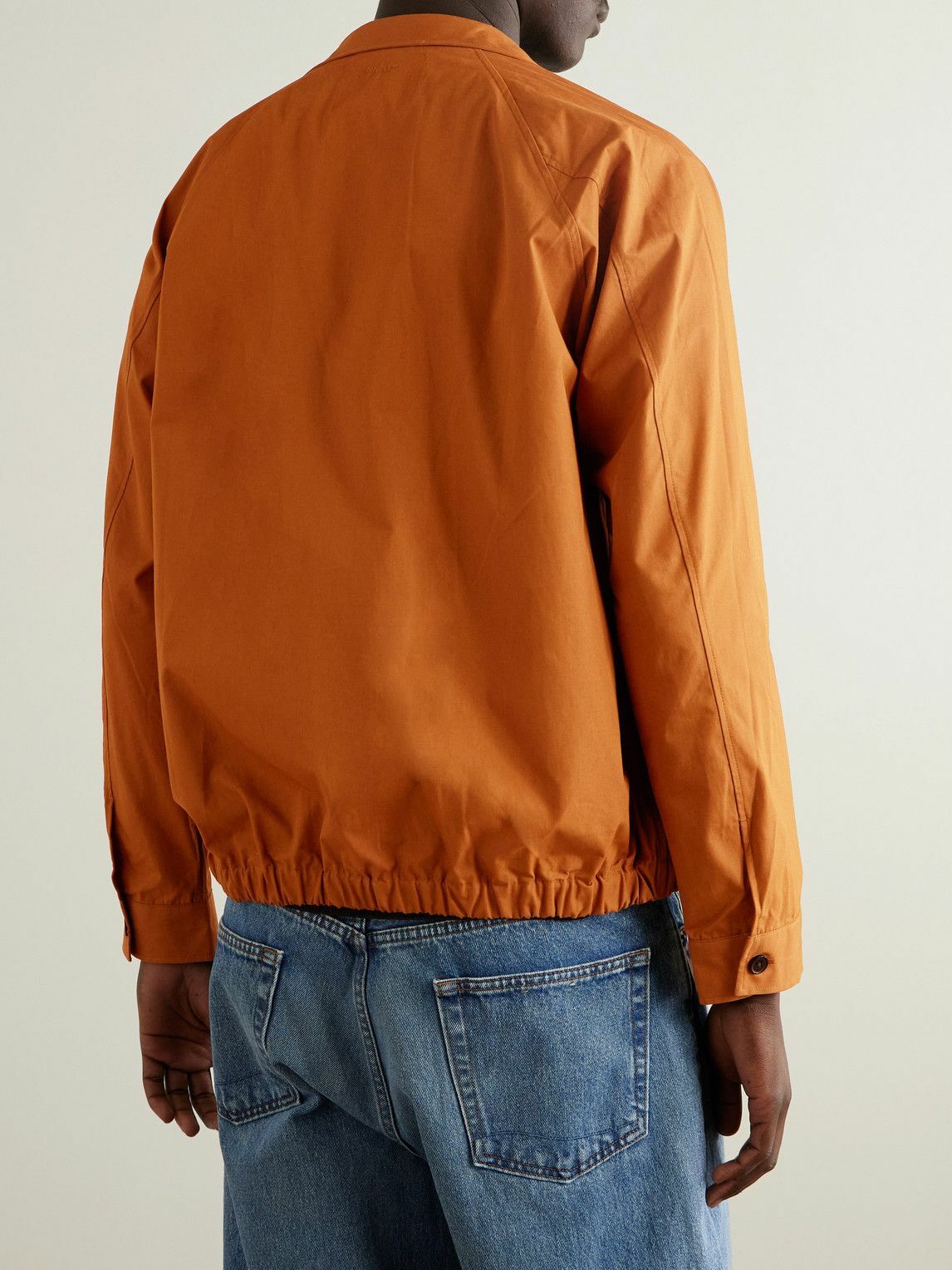 NN07 - Dave 1080 Organic Cotton-Shell Bomber Jacket - Orange