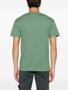 Moncler Genius X Palm Angels Green Logo-Appliqué T-Shirt