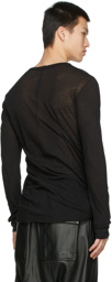 Rick Owens Black Basic Long Sleeve T-Shirt