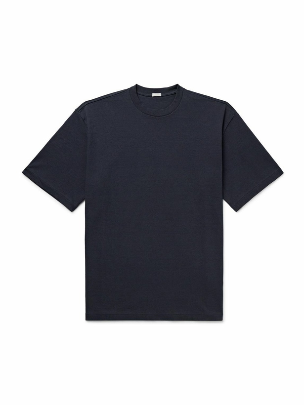 Photo: A.PRESSE - Cotton-Jersey T-Shirt - Blue