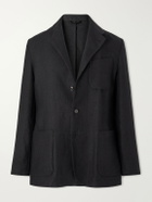 Saman Amel - Nehru Linen Jacket - Black