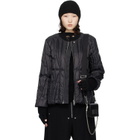 Rick Owens Moncler + Rick Owens Black Geocamo Flight Down Jacket