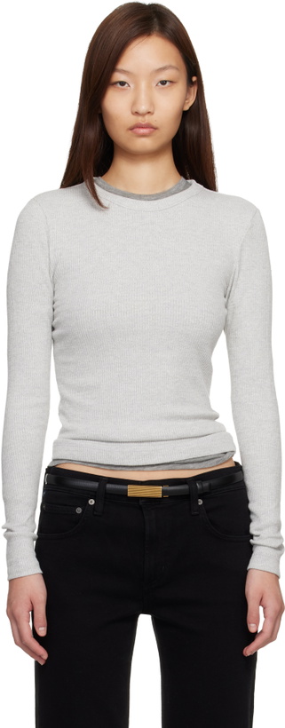 Photo: Citizens of Humanity Gray Bina Crewneck T-shirt