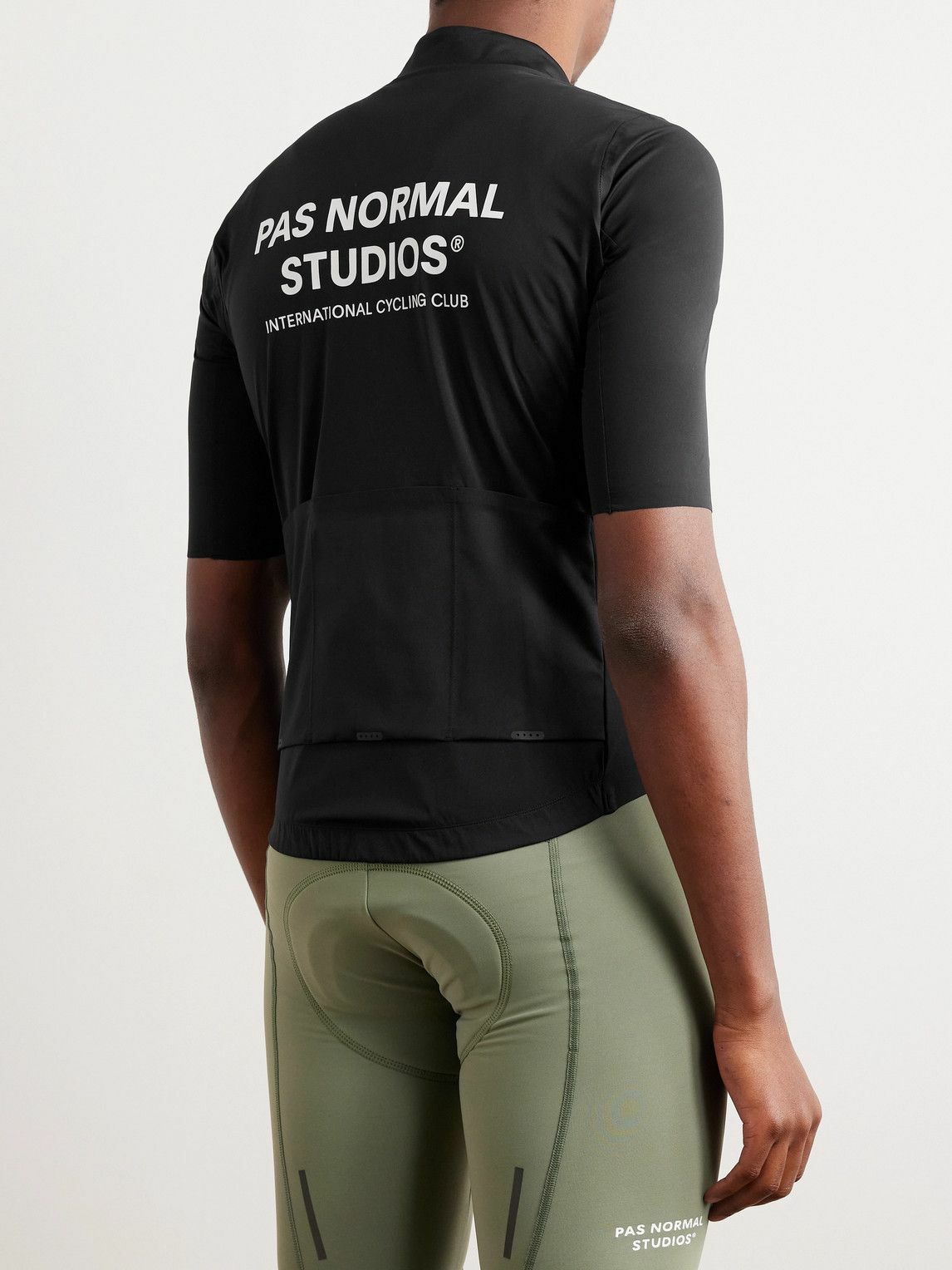 Pas Normal Studios - Mechanism Pro Rain Logo-Print Cycling Jersey