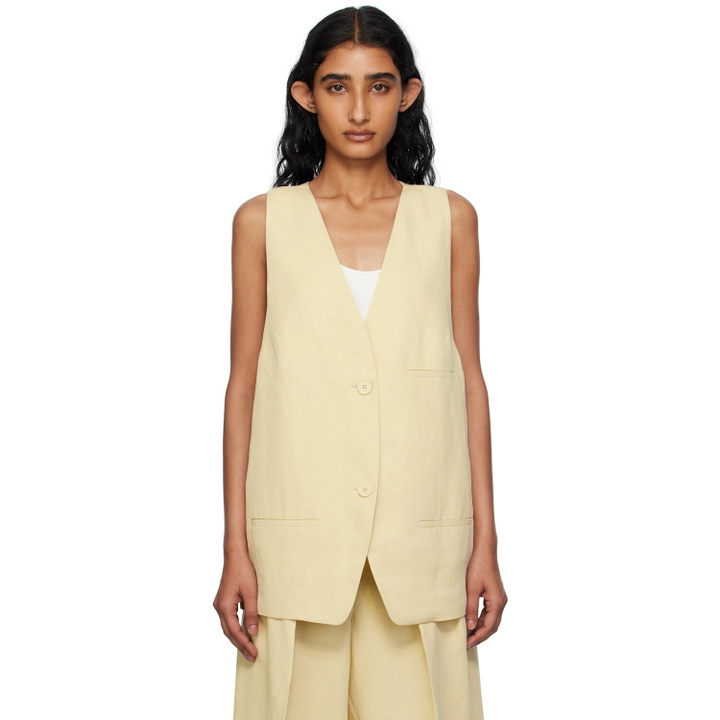 Photo: The Frankie Shop Beige Melrose Linen Vest