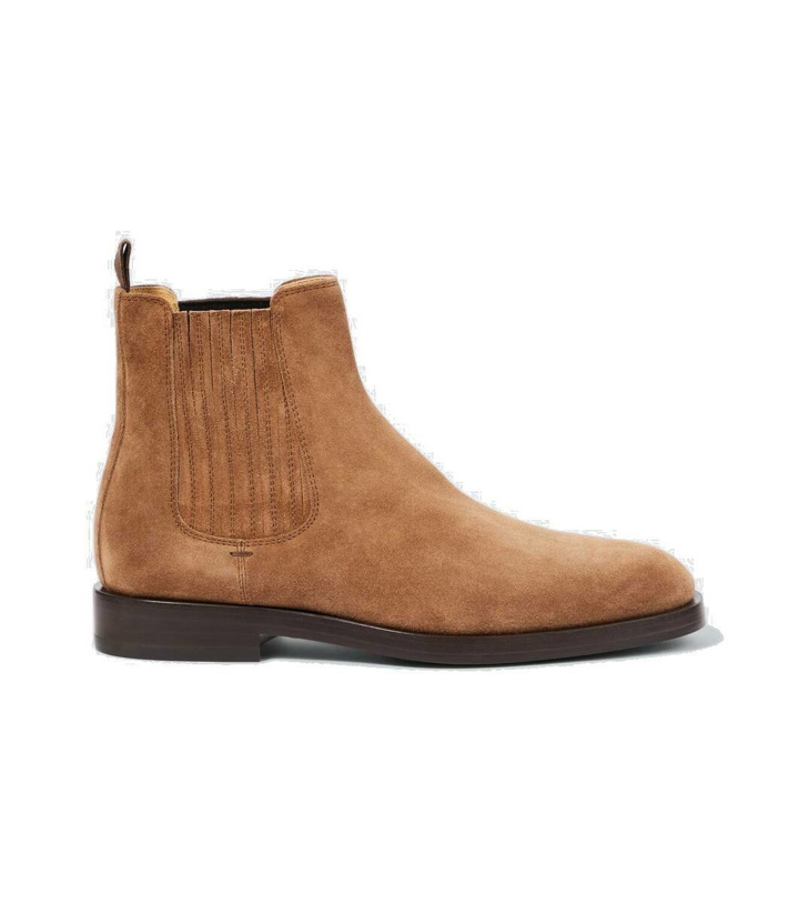 Photo: Brunello Cucinelli Suede Chelsea boots