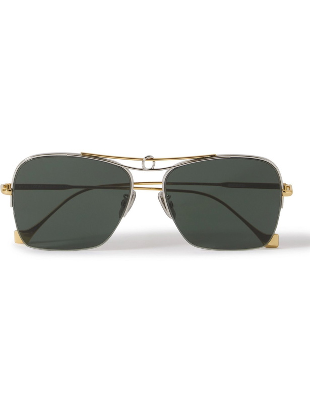 Photo: LOEWE - Aviator-Style Gold- and Silver-Tone Sunglasses