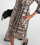 'S Max Mara Falesia printed twill midi dress