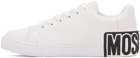 Moschino White Maxi Logo Sneakers