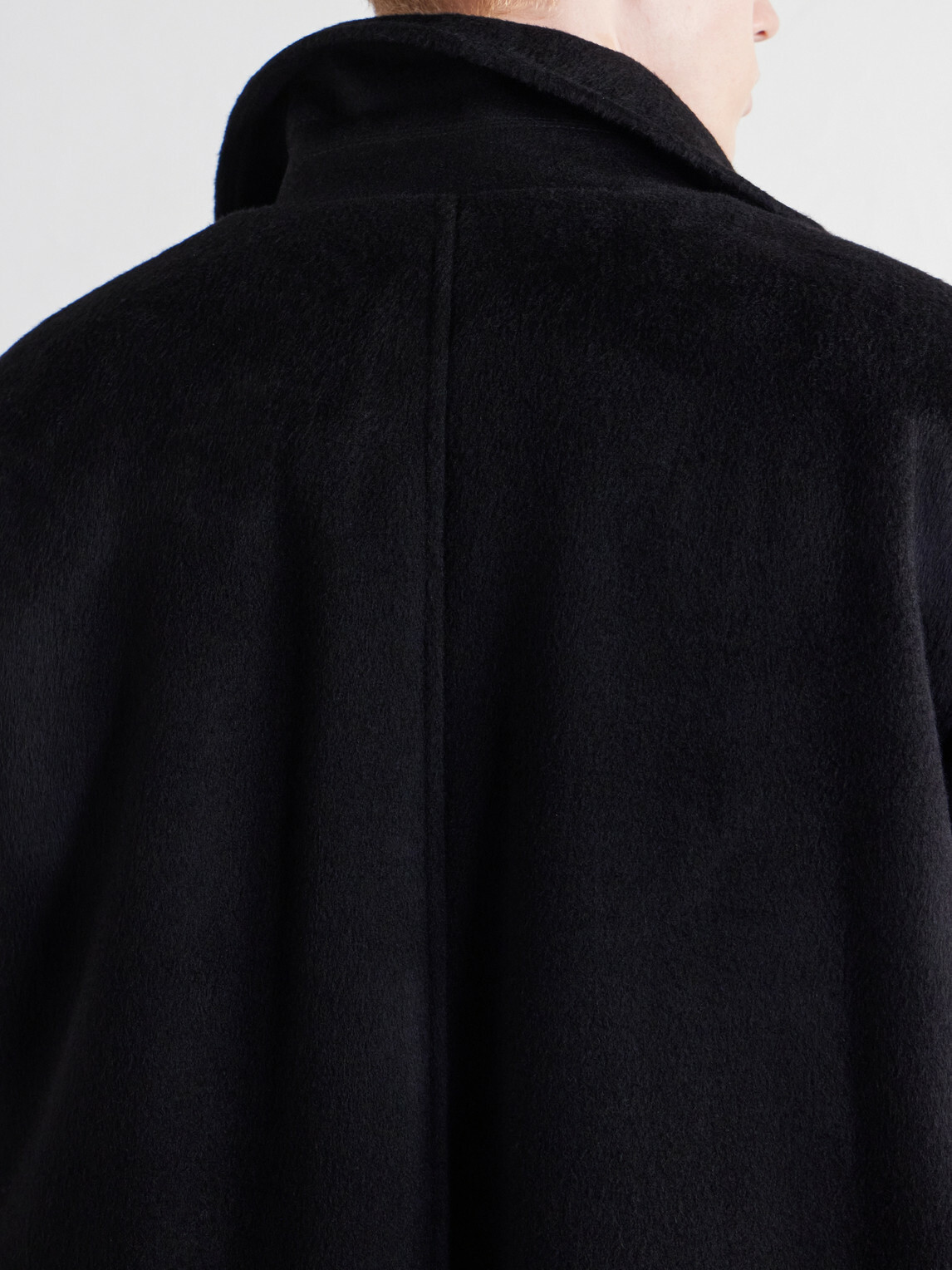 NN07 - Gibson 80040 Brushed Woven Wool-Blend Coat - Black