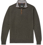 Peter Millar - Artisan Slim-Fit Cashmere-Blend Half-Zip Sweater - Green