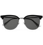 Bottega Veneta - D-Frame Acetate and Silver-Tone Sunglasses - Silver