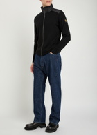 Belstaff Kelby Zip-up Wool-blend Cardigan Black