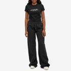 Off-White Women's Quote Number Fitted T-Shirt in Black