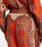 Zimmermann Mahon paisley silk palazzo pants