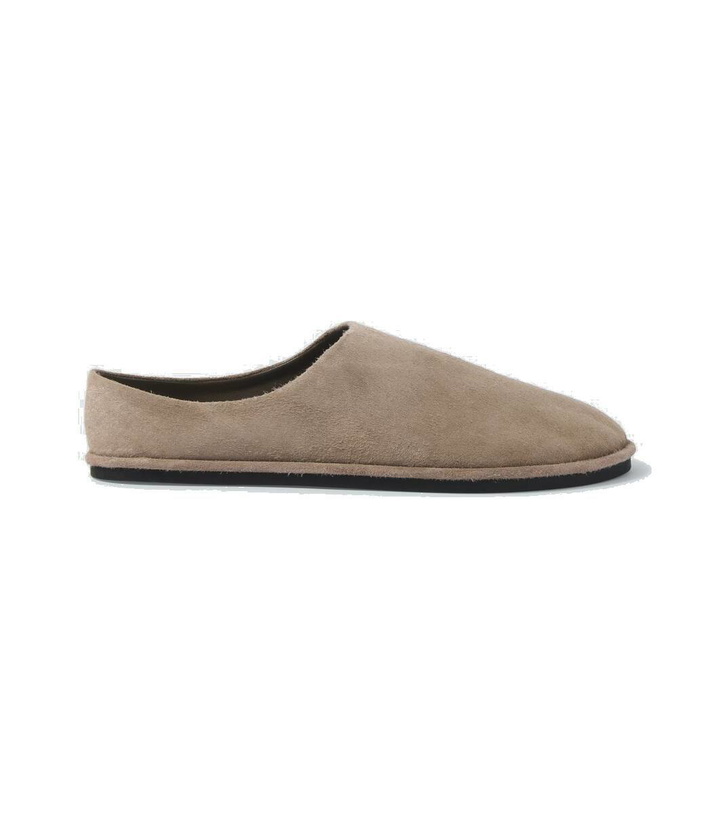 Photo: Auralee Suede slippers