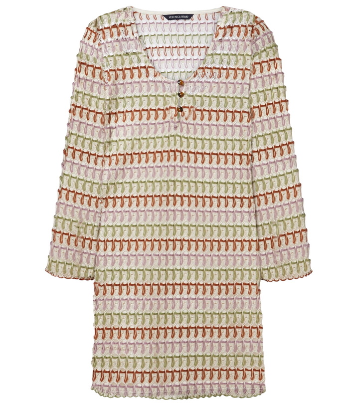Photo: Veronica Beard Novien crochet minidress
