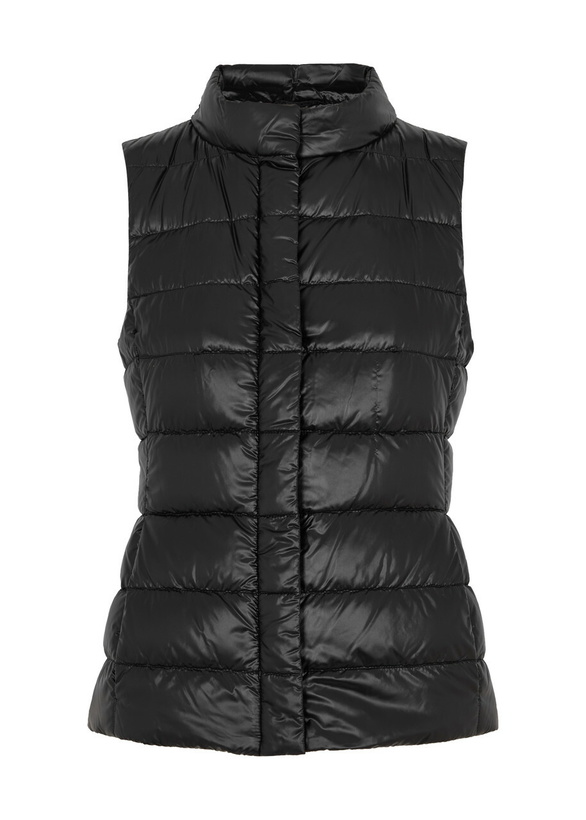 Photo: Herno Giulia Quilted Shell Gilet Black