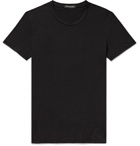 ERMENEGILDO ZEGNA - Stretch-Cotton T-Shirt - Black