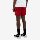Moncler Men's Nylon Logo Swim Shorts in Red